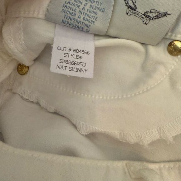 NWT ROBIN'S NAT SKINNY WOMENS SKINNY JEANS IN WHITE-LL18 - Picture 11 of 11